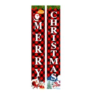 Holiday Door Banners Merry Christmas Happy Holidays 2 count Size 12"x 72"